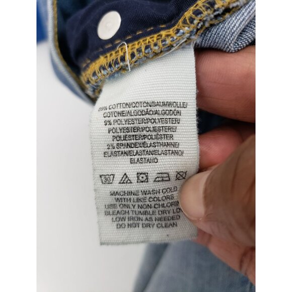 Free People Denim Distressed Med Wash Zip Fly Skinny, knee ripped Jean, size 25 - Picture 5 of 7